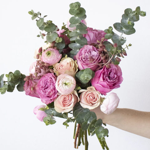 Tiara Pink Pastel Flower Bouquet