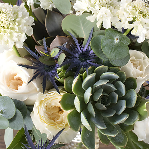 Timeless Love White Wedding Flower Bouquet and Boutonniere