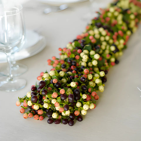 Tricolor Hypericum Berry Garland