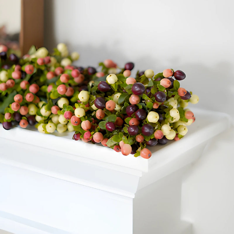 Tricolor Hypericum Berry Garland