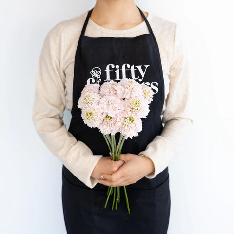 Blush Scabiosa Flower Apron - Image