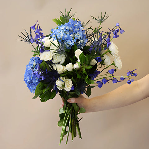 Varsity Blues Bridal Centerpieces