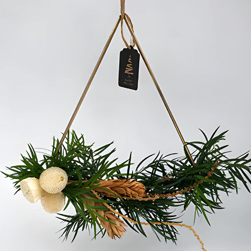 Boho Bronze Modern Wreath
