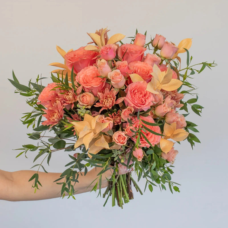 Wild Peach Diy Flower Kit Hand - Image