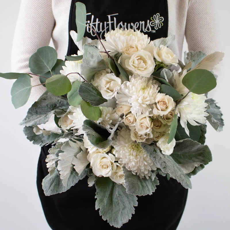 Winter White Diy Apron - Image