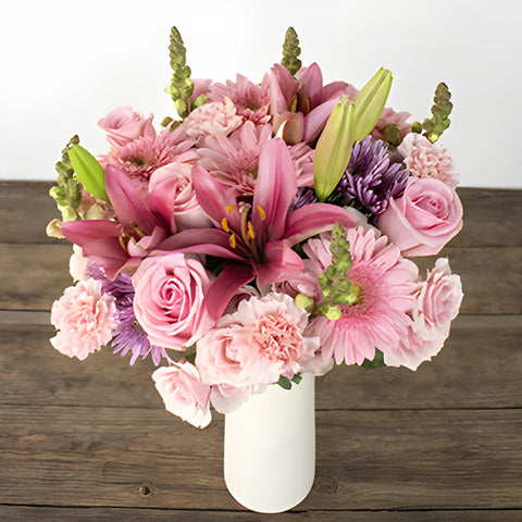 Wishing for Pink Flower Bouquet