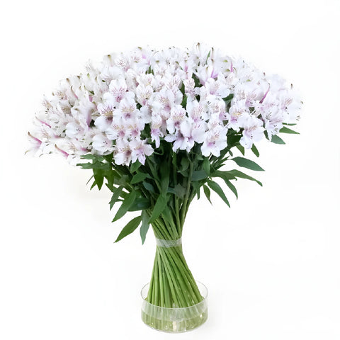 Alstroemeria Spiral Valentines Flower Arrangement - Image