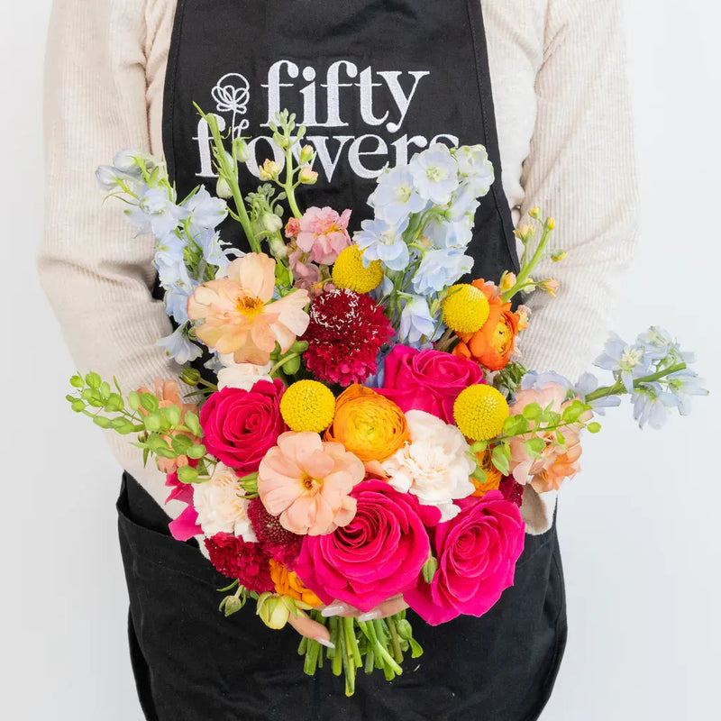 Bright Summer Diy Flower Kit Apron - Image