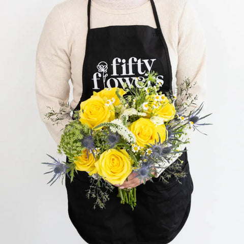 Boho Chic Diy Flower Kit Apron - Image