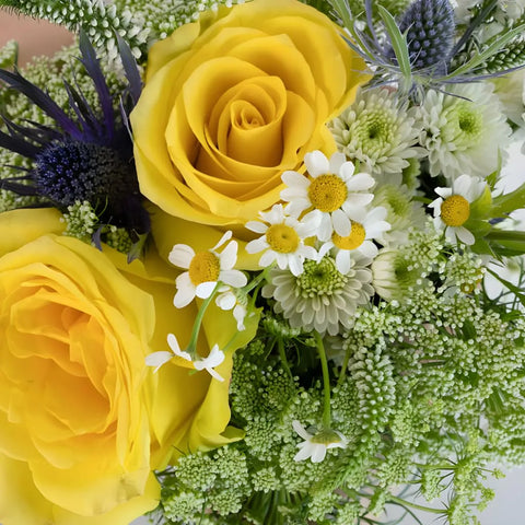 Boho Chic Flower Bouquet Close Up - Image
