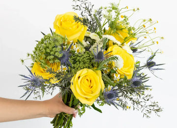 Boho Chic Flower Bouquet Hands - Image