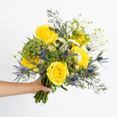 Boho Chic Flower Bouquet Hands - Image
