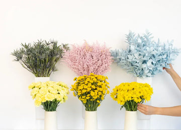 Yellow Pastel Pop Bouquet Bar Flower Kit Vase - Image