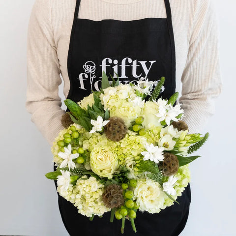 Dill Green Diy Flower Kit Apron - Image
