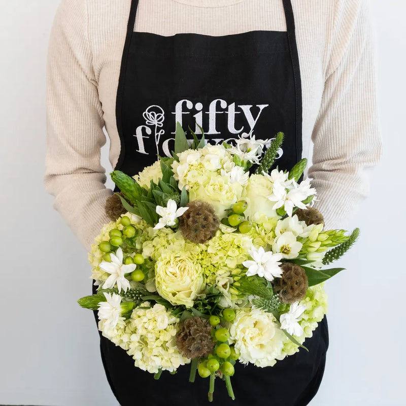 Dill Green Diy Flower Kit Apron - Image