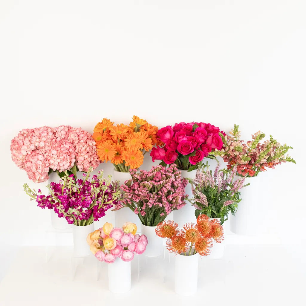 Buy Wholesale Pink with a Tangerine Twist DIY Flower Kits in Bulk |
