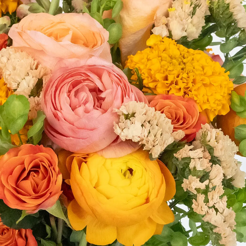 Citrus Punch Diy Flower Kit Close Up - Image