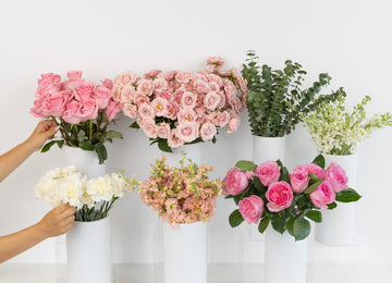Blush Bulk Bouquet Bar Flower Kit Close Up - Image