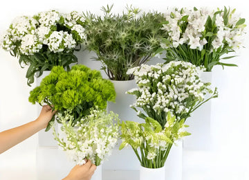 White Blooming Bouquet Bar Flower Kit Close Up - Image