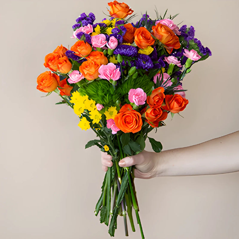 Bright Bohemian Wedding Flower Centerpieces