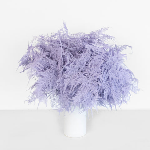 Lavender Enhanced Plumosa Fern Greenery Vase - Image