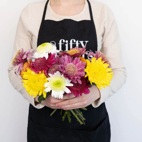 Gerbera Multi Color Farm Mix Apron - Image