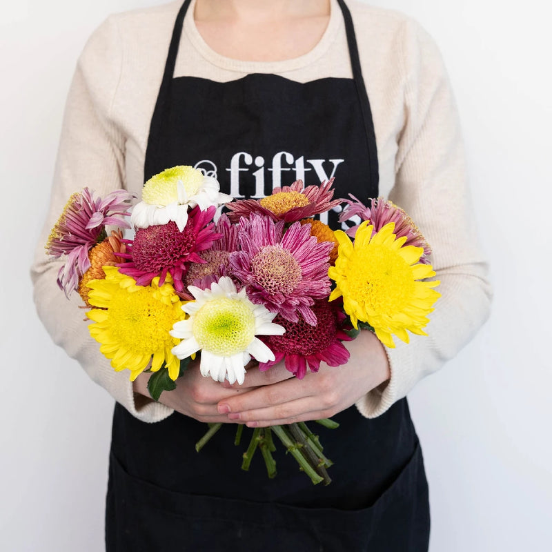 Gerbera Multi Color Farm Mix Apron - Image