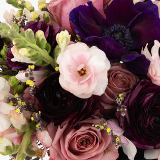 Moody Mauve Diy Flower Kit Close Up - Image