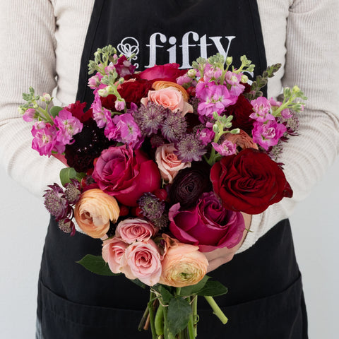Berry Peachy Diy Flower Kit Apron - Image