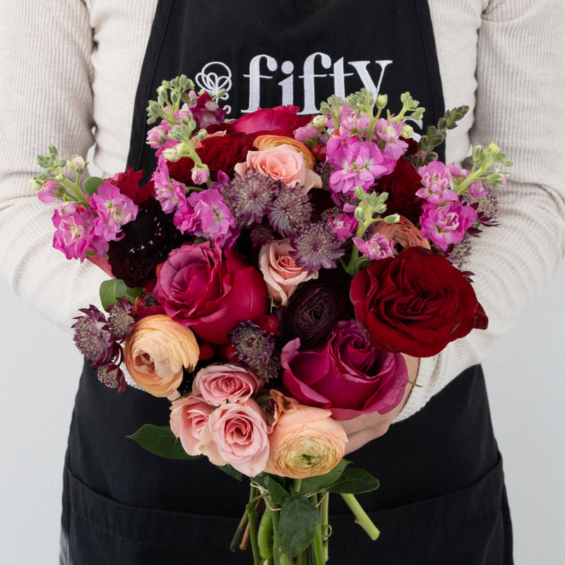 Berry Peachy Diy Flower Kit Apron - Image
