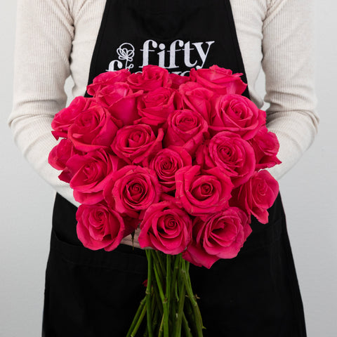 Hot Shot Rose Novelty Rose Apron - Image