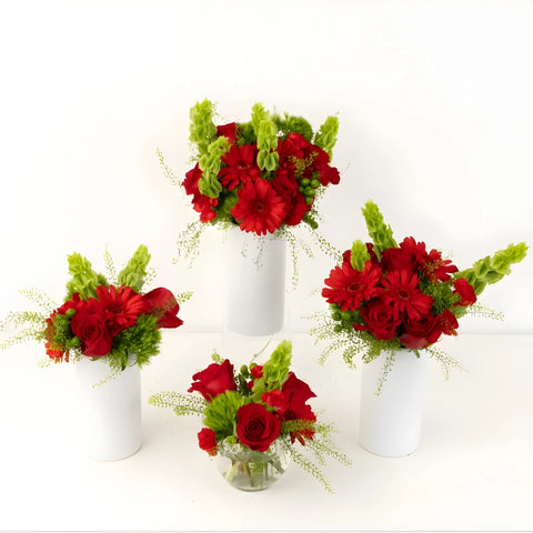 Merry And Bright Flower Centerpieces Close Up - Image