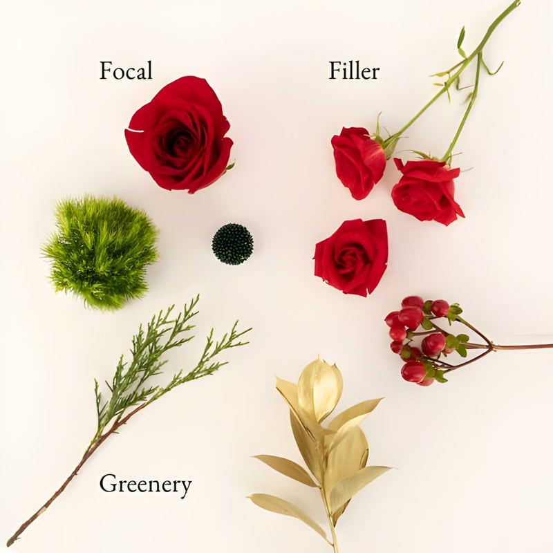 Jingle Bells Bouquet Bar Flower Kit Stem - Image