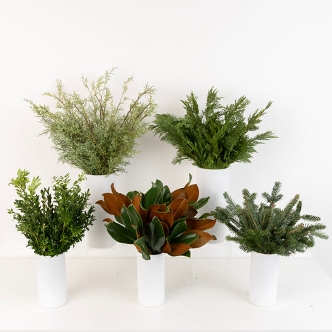 Deluxe Winter Greens Diy Flower Kit Close Up - Image