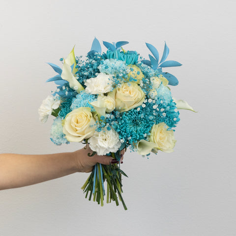 Aqua Bloom Flower Centerpieces Vase - Image