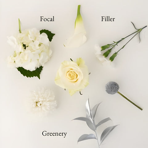 Modern Holiday Glam Silver Bouquet Bar Flower Kit Stem - Image