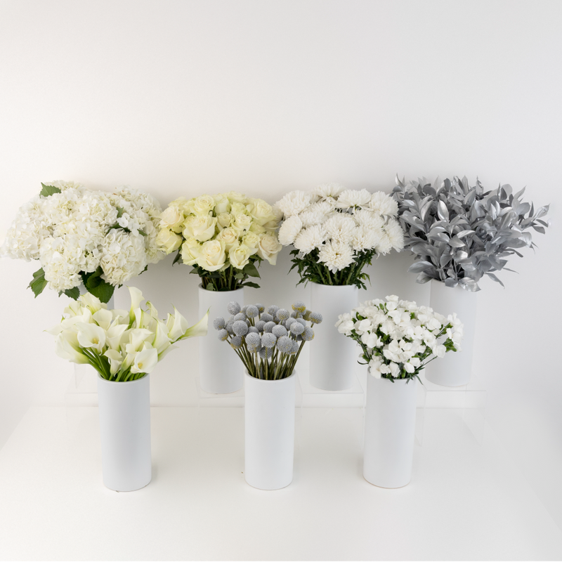 Modern Holiday Glam Silver Diy Flower Kit Stem - Image
