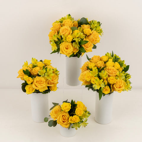 Hello Yellow Flower Centerpieces Close Up - Image