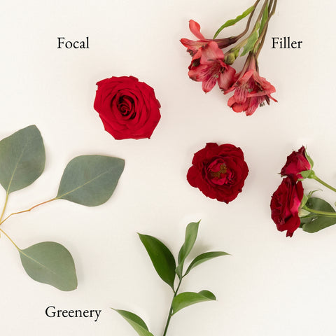 Ruby Red Bouquet Bar Flower Kit Stem - Image