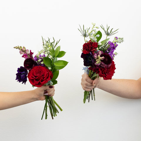 Radiant Jewel Bouquet Bar Flower Kit Vase - Image