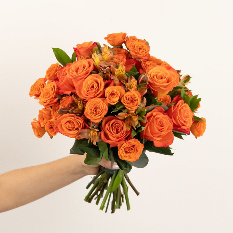 Orange Crush Diy Flower Kit Vase - Image