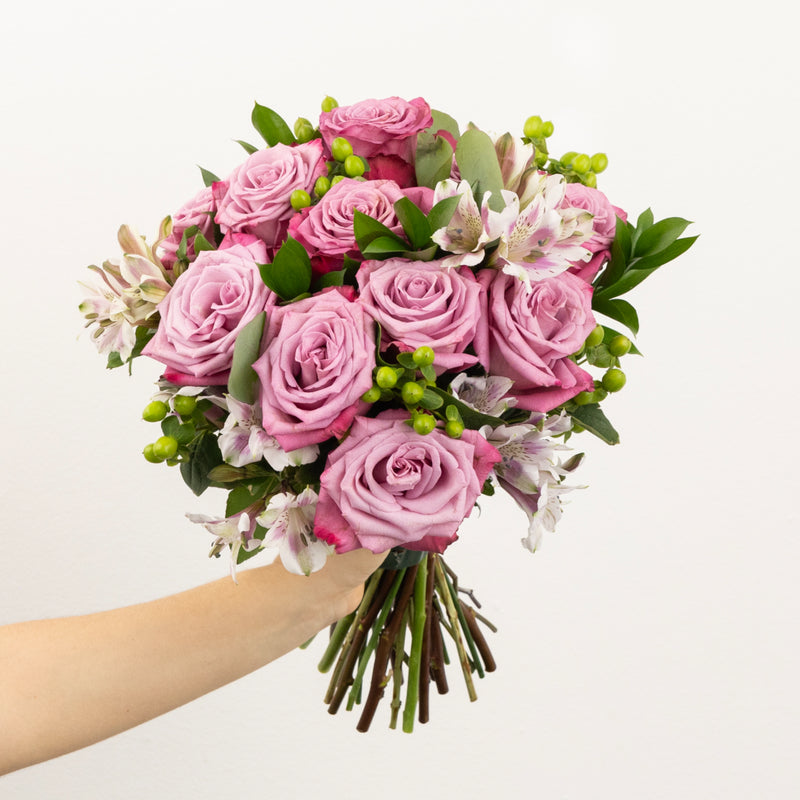 Purple Hues Diy Flower Kit Vase - Image