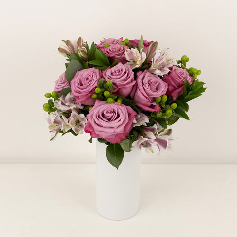 Purple Hues Flower Bouquet Vase - Image