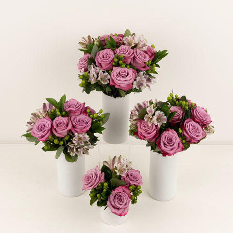 Purple Hues Flower Centerpieces Apron - Image
