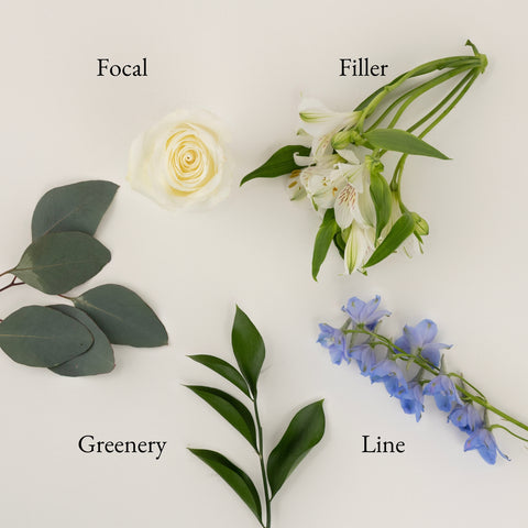 Beautiful Blues Bouquet Bar Flower Kit Stem - Image