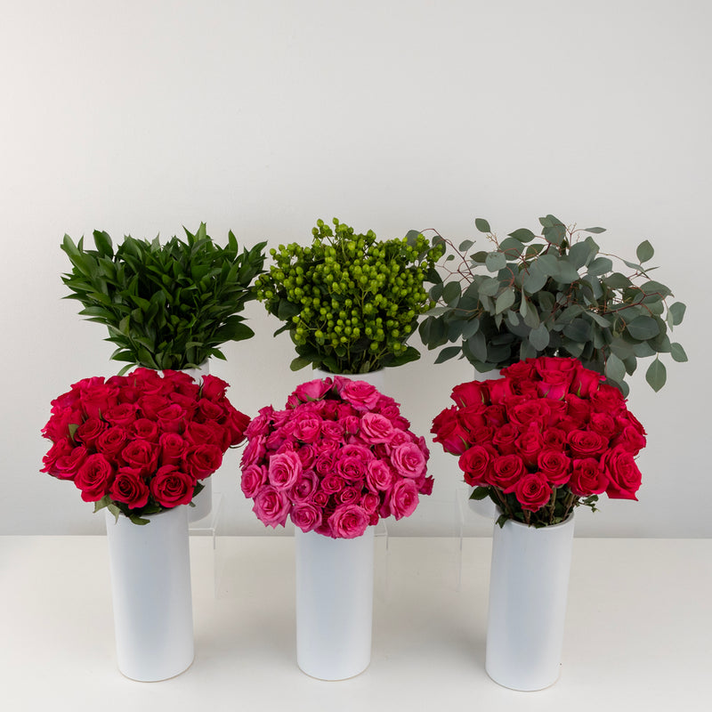 Bright Pink Diy Flower Kit Stem - Image