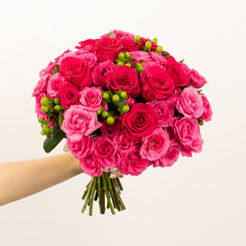 Bright Pink Diy Flower Kit Vase - Image