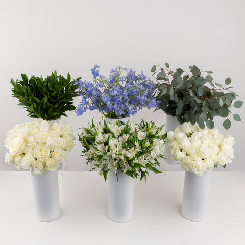 Beautiful Blues Diy Flower Kit Stem - Image
