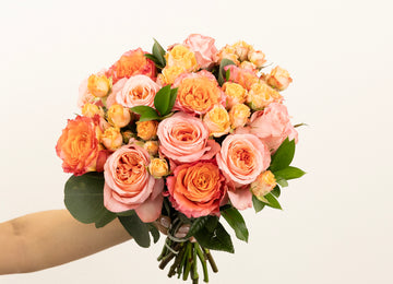 Coral Gardens Flower Bouquet Close Up - Image
