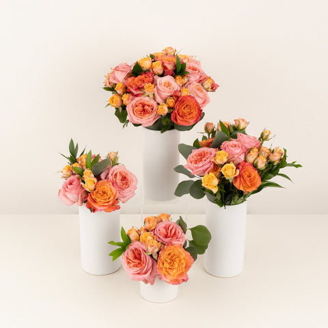 Coral Gardens Flower Centerpieces Close Up - Image